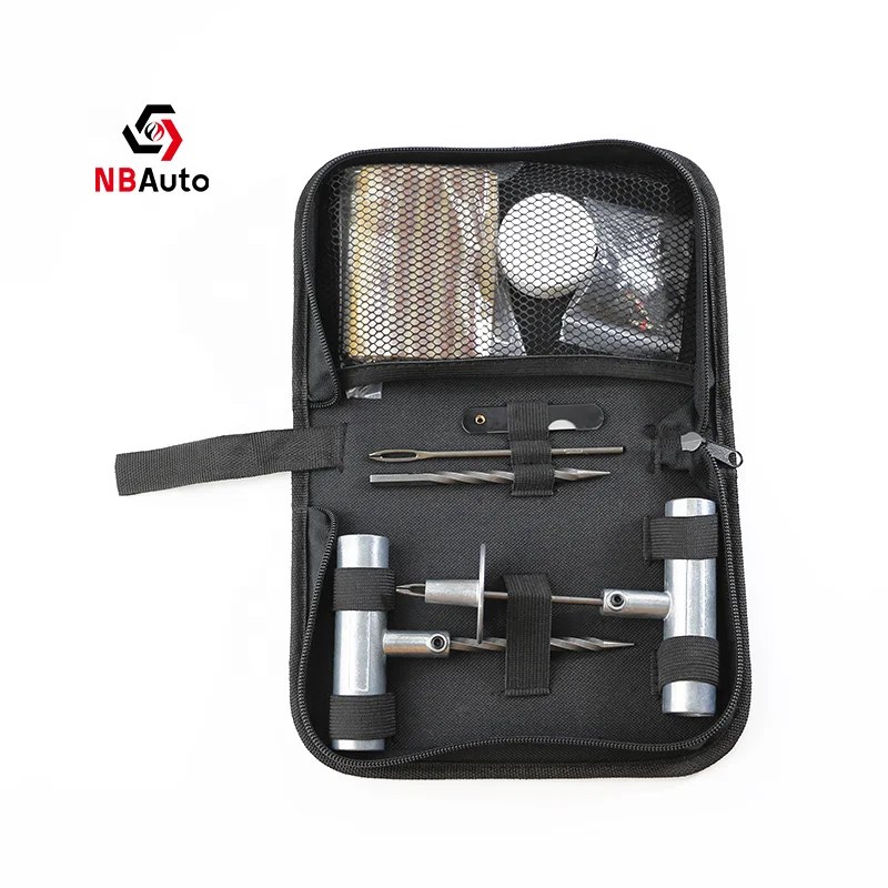NBAuto 20 Pieces Easy Emergency Tire Repair Tool Kit Tire Removal Tool TPMS Valve Stem Repair Kit Tyre Repair Kit
