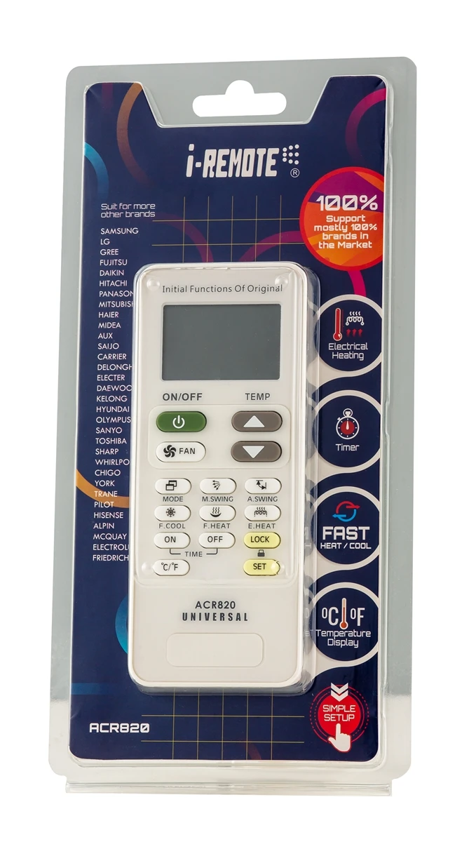 I-remote ACR820 east setup универсальный пульт дистанционного управления для кондиционера