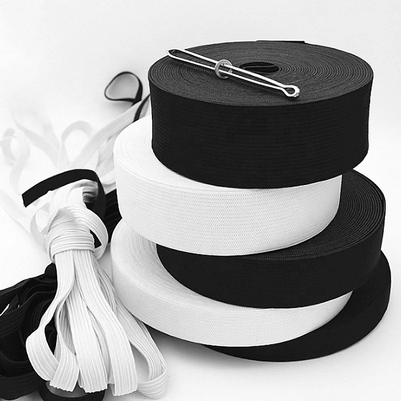 
Factory Wholesale High Elastic Woven Knitted belt 4cm white Elastic Band for Underwear 