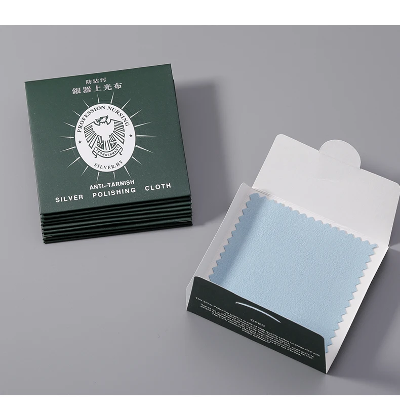 Silver Gold Wholesale High Quality Cleaning Custom Printed Jewelry Watch Polishing Cloth