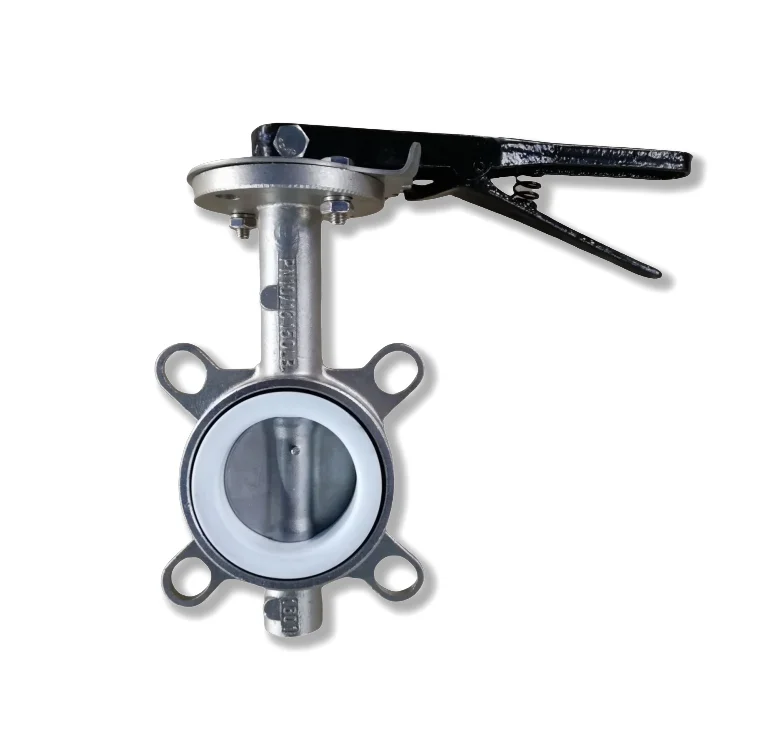 2.5 inch Stainless Steel CF8M CF8 Wafer Type Butterfly Valve Connection to Pn10/Pn16/Cl125/Cl150/JIS 10K