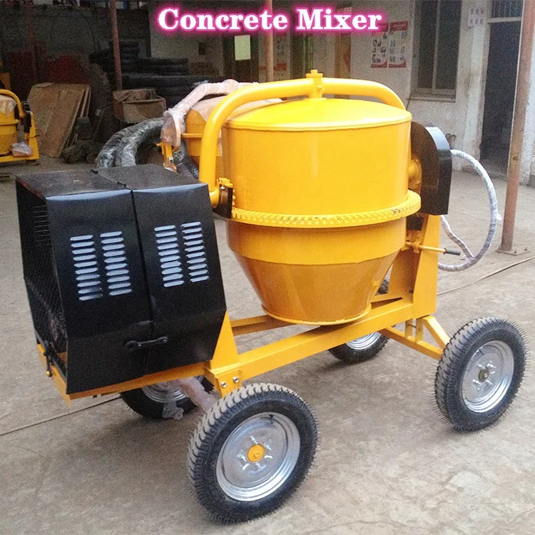 Mobile Concrete Mixer Machine Small Gasoline Diesel Seft-load Concrete Mixers on Sale Gasoline Portable Concrete Mixer 310 320L