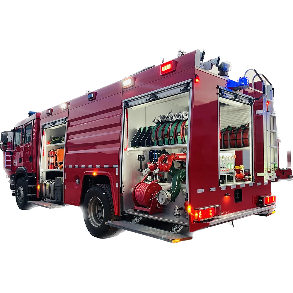 2024 new factory cheap price Sinotruck sitrak man 6000 L water and foam tank pump fire fighting truck with seat for sale