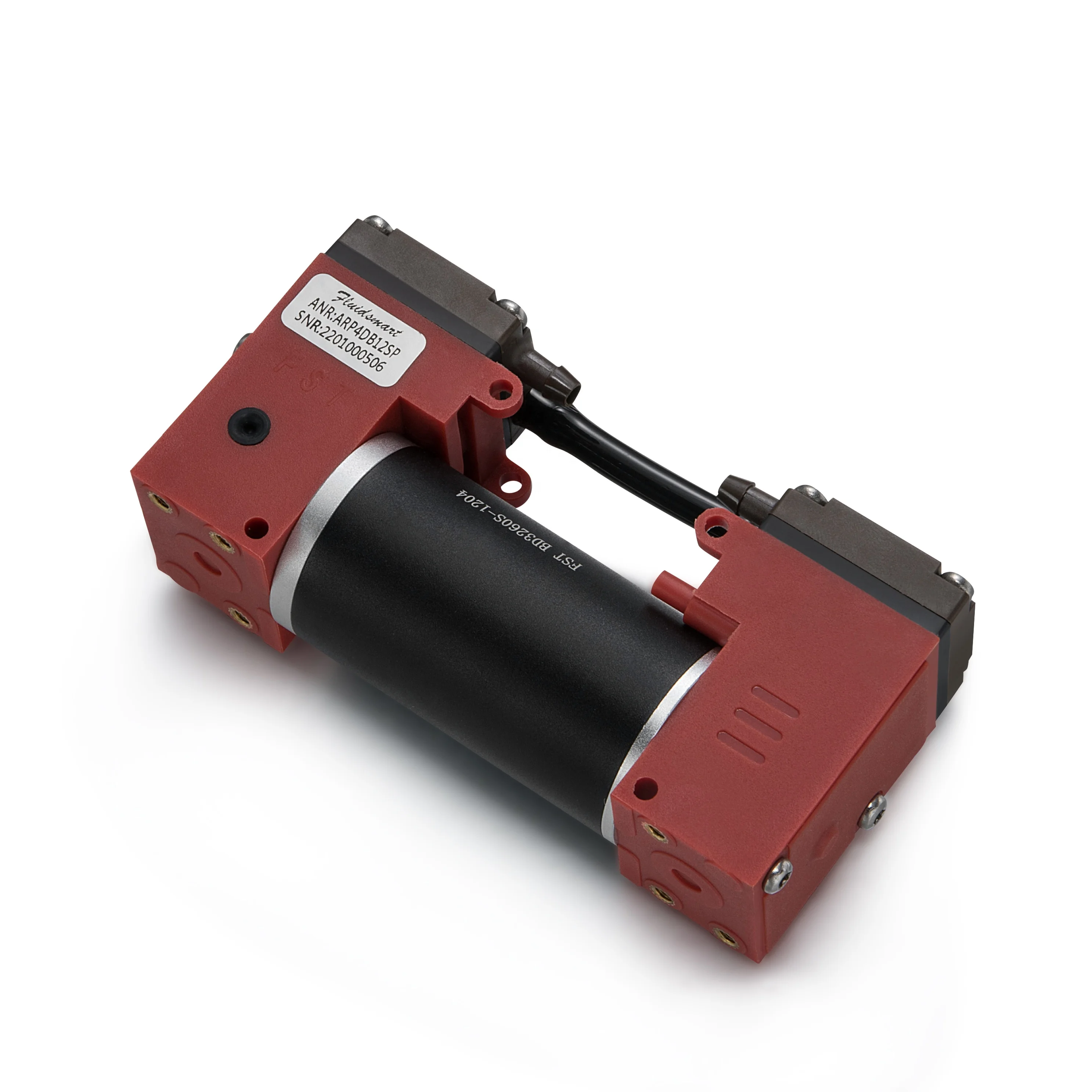 Fluidsmart Small Compressor High Pressure 4bar Electric piston Vacuum Pump Double Head Piston Lab Gas Sampling Mini Air Pump