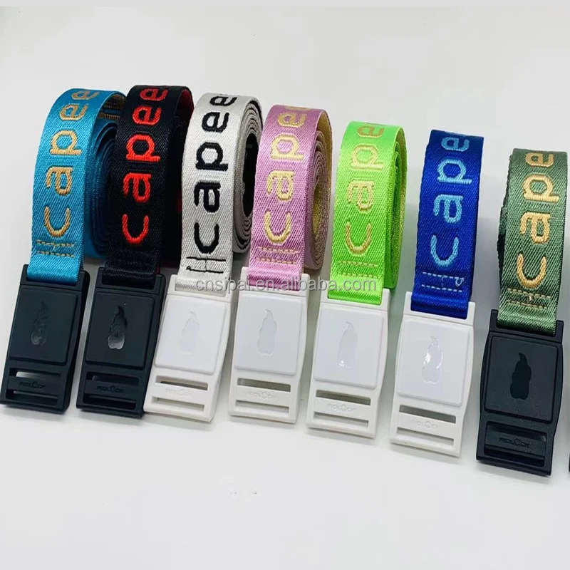 Small MOQ Wholesale Industrial Canvas Fabric Belt Custom Logo Jacquard Woven Polyester Nylon Web Waist Belts For Women And Men