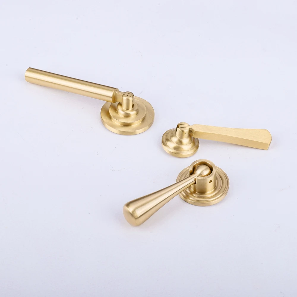 New Brushed Brass Kitchen Bedroom Furniture Cabinet Dresser Drawer Handle Pendant Metal Knobs