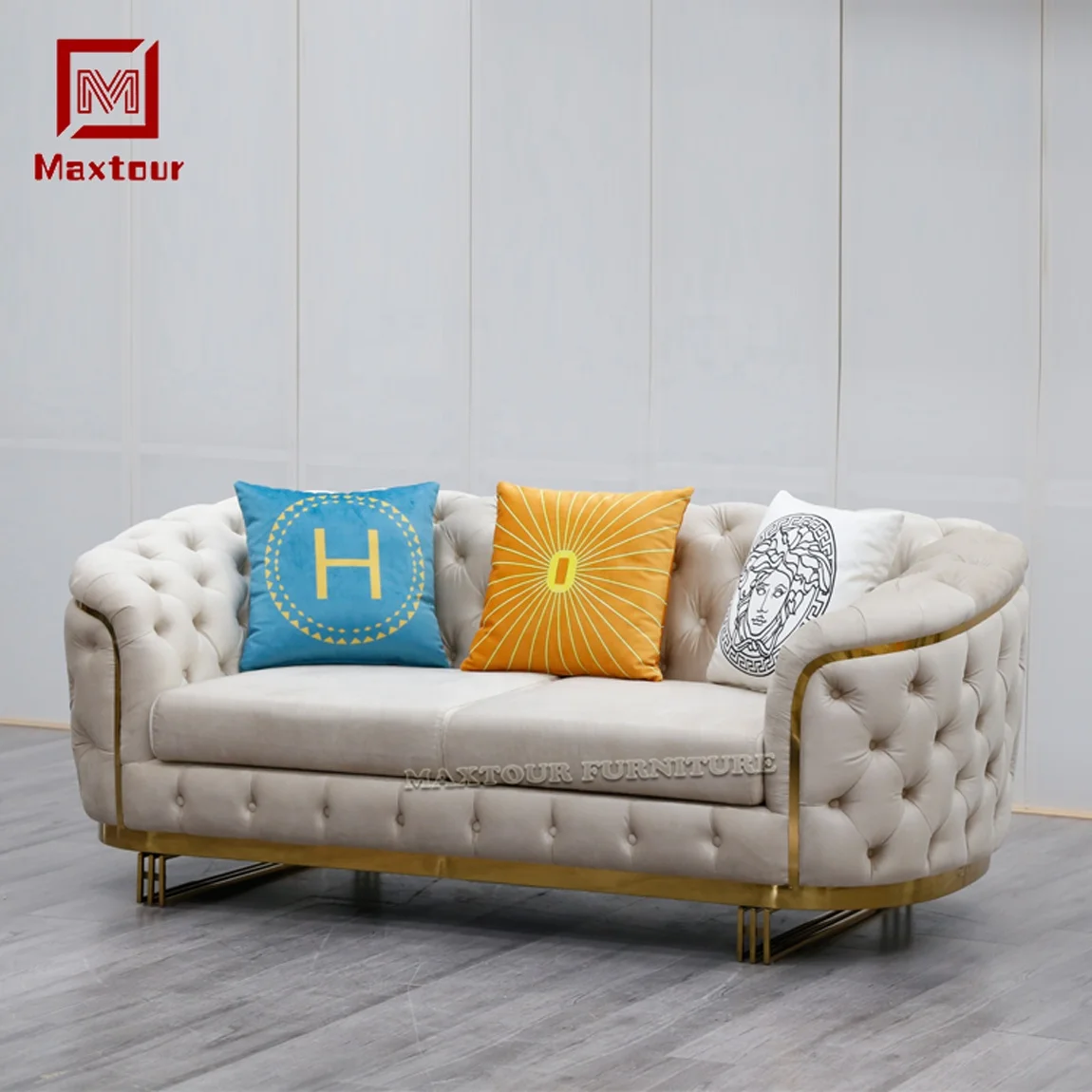 Modern Romantic Loveseat Wedding Decor Sofa For Living Room Events Party Velvet Sofa Chair