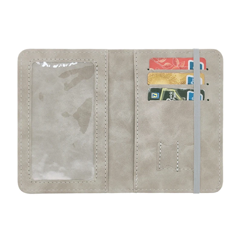 HIgh quality Qualisub New Arrival Sublimation blank Multiple function PU leather Passport case Cover Credit Card covers blanks