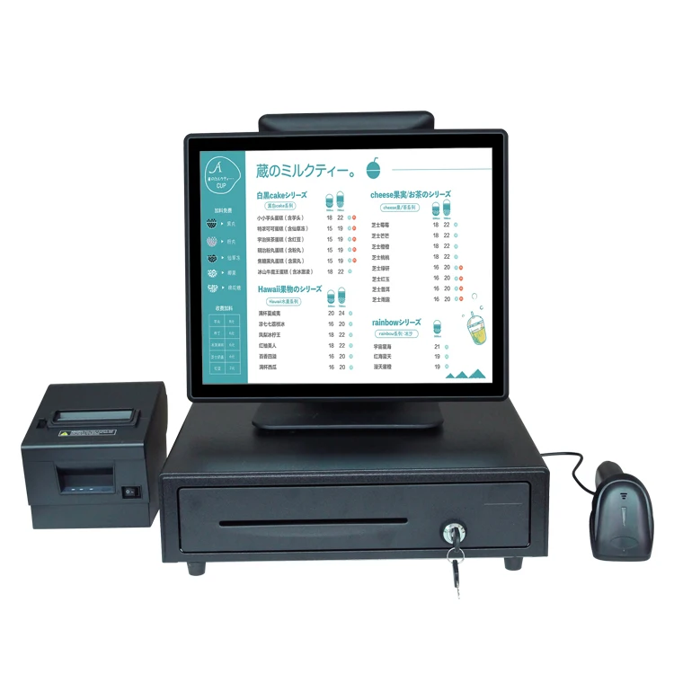 Терминальная машина все в одном PC Pos-системы 17 0 дюймов для супермаркетов точек продаж профессиональный производитель Pos