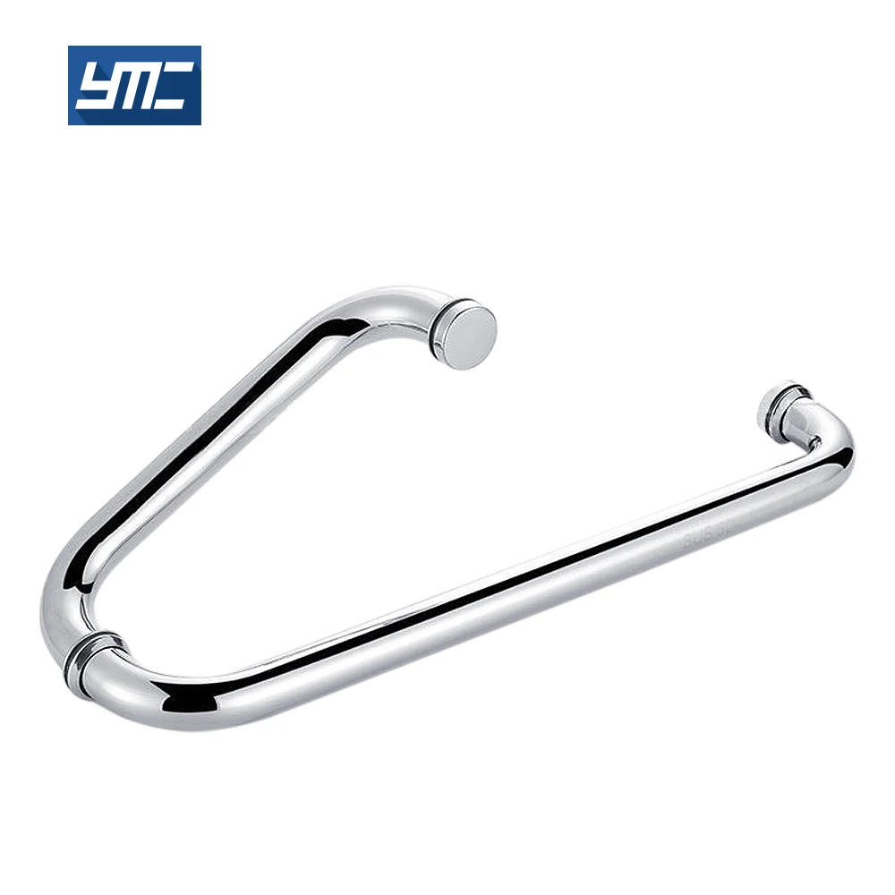 High quality twol bar Stainless Steel shower door handle bathroom glass pull door handle