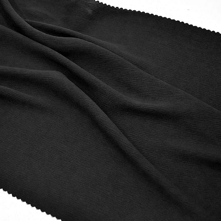 Hot sale formal black crepe fabric abaya nida tiktok fabric polyester fabric for abaya dress