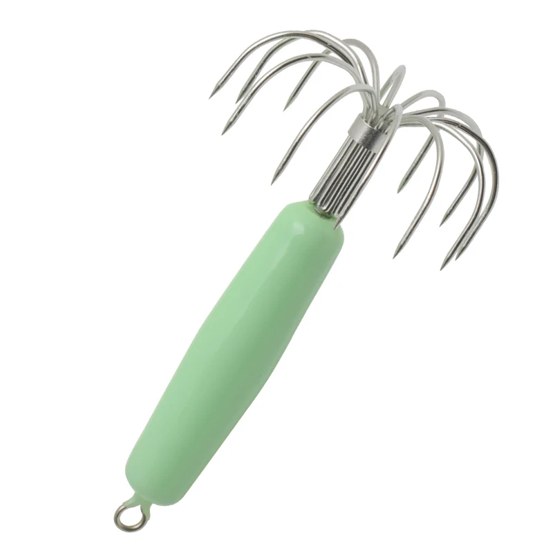 Professional Luminous Squid Hooks Jig Squid Rigs Strong Octopus Hook Fishing Tackle Lure
