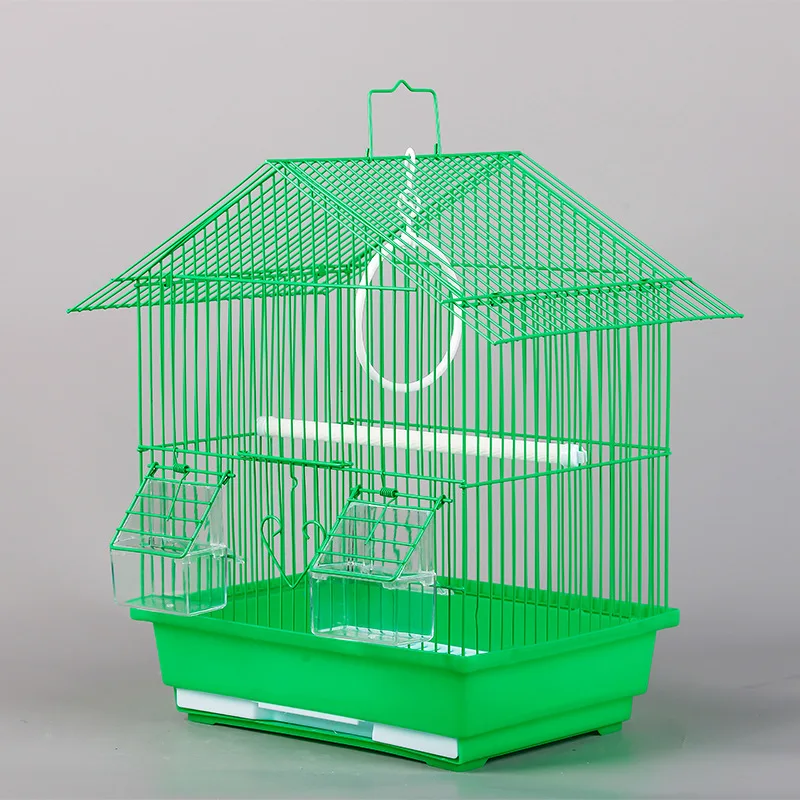 Chinese cheap small easy cleaning outdoor folding hanging parrot bird cage metal breeding metal wire bird cage for sale