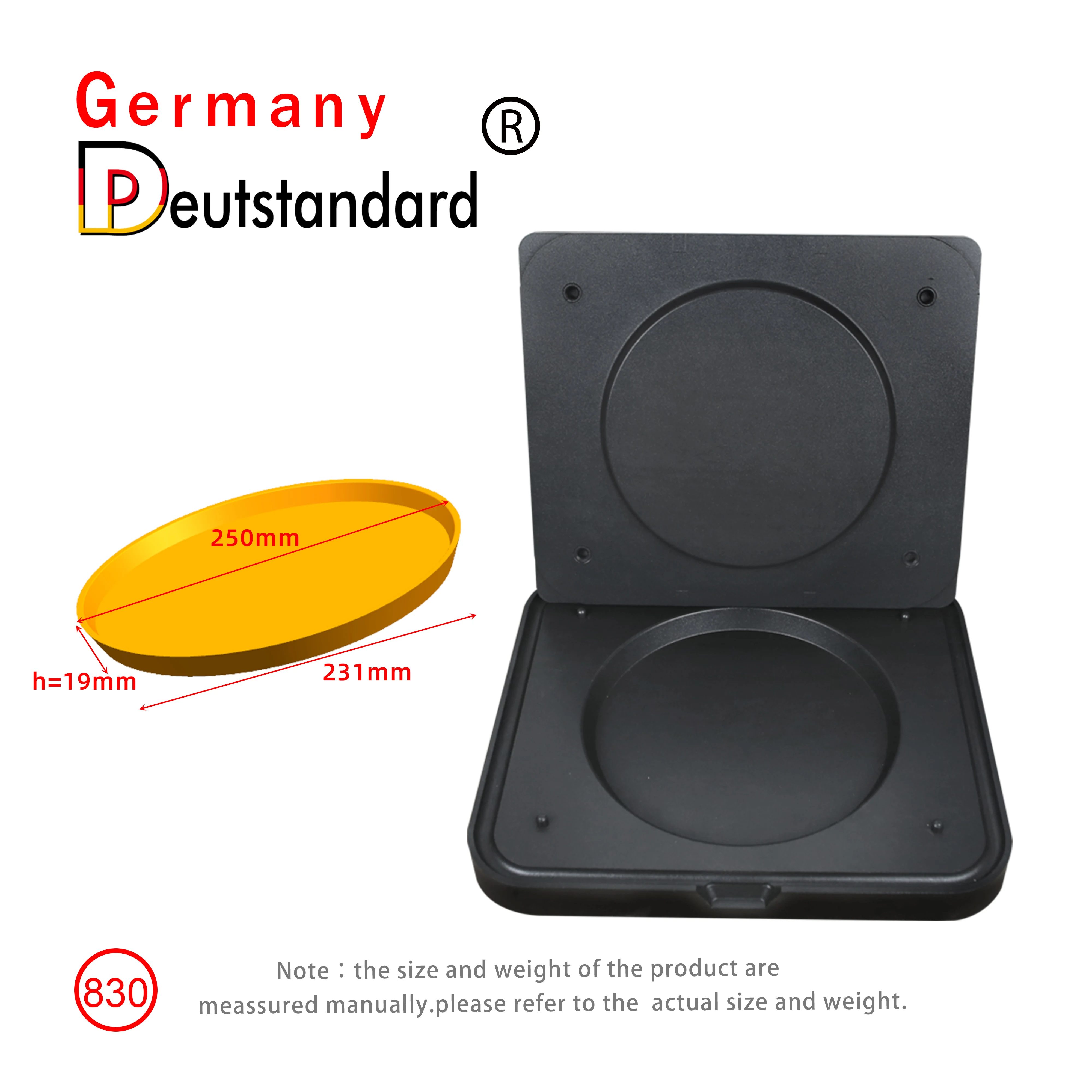 Germany Deutstandard NP-830 Round 250/231 mm 1 Hole Big Tart Press Machine Large Round Tart Shell Machine Cake Tart Egg Tart