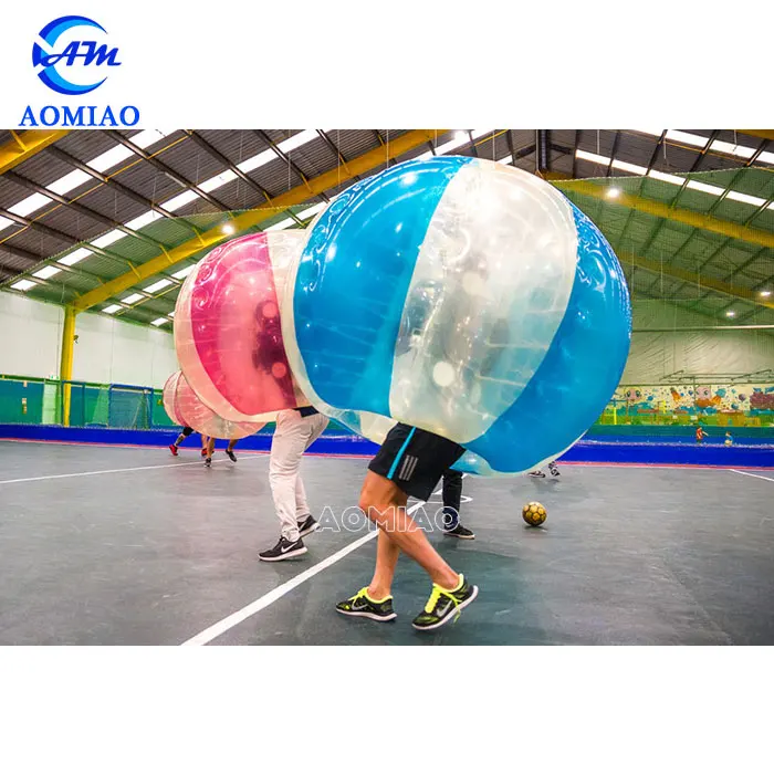 Hot sale red and blue 1.5 m PVC/TPU inflatable ball suit Hamster Ball  human bumper bubble ball