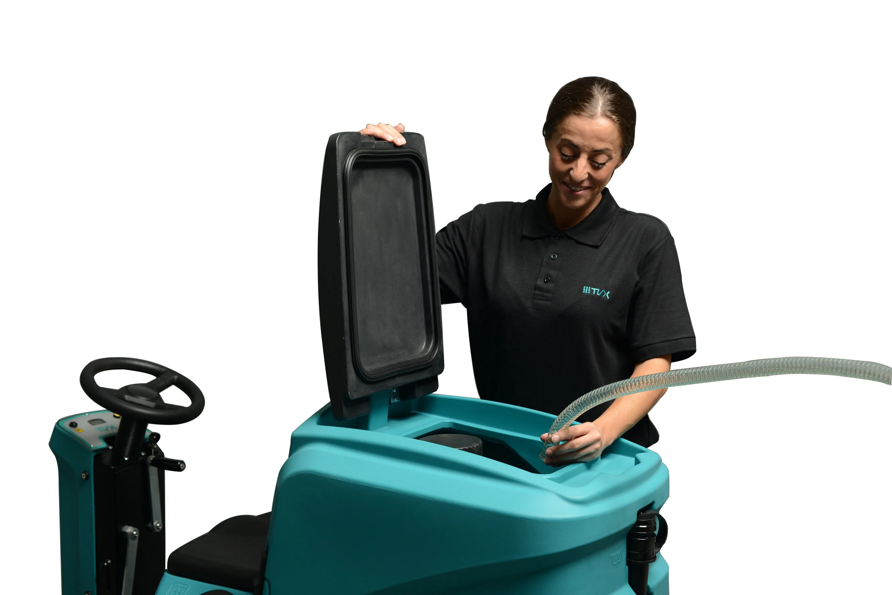 Auto Ride-On Floor Scrubber TVX Cleaning Traction Scrubber Floor Cleaning Sweeper