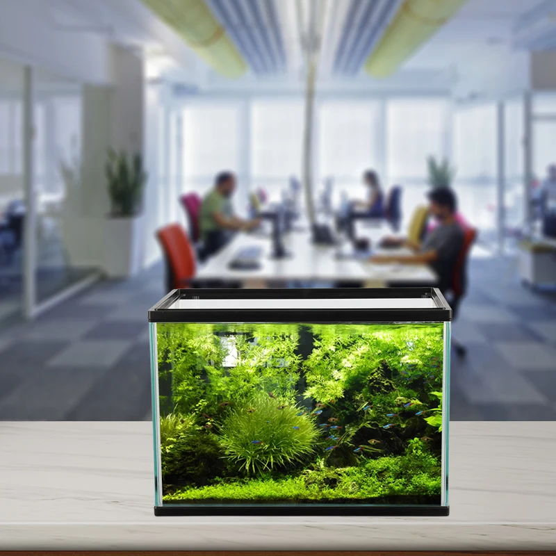 Heto YG-14A Aquariums Glass Fish Aquariums for Raising Fish with Led Light