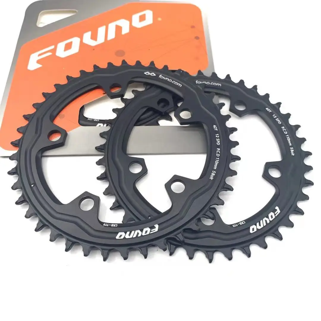 
FOVNO 36T-58T toothed bicycle sprocket is suitable for Shimano sram110/5 BCD 110BCD road bike narrow and wide chainring 