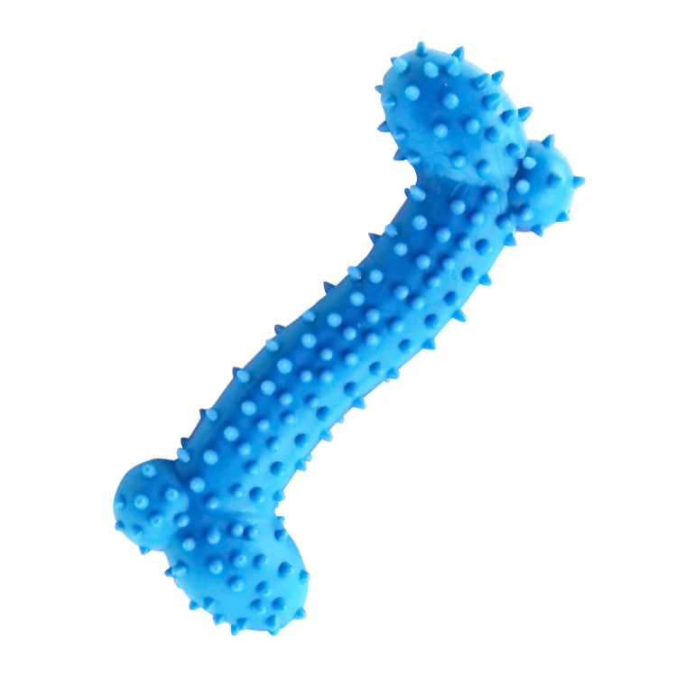 Dog Toy Rubber Pet Bite Molar Tooth Squeak Chew Toys for Large Small Dogs Cat Outdoor Training Supply