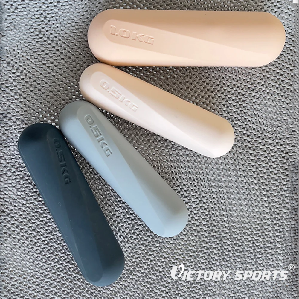 cheap silicone surface iron  Body Rehabilitation 1.1lb-4.4lb small dumbbell set for kids woman