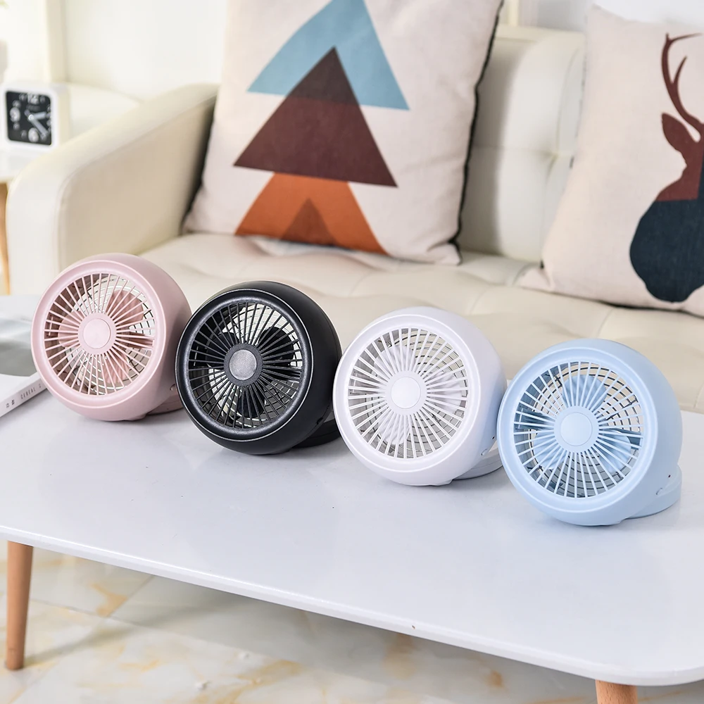 2022 mini DC 5V 6 inch mini personal portable office use usb table fans  gift air cooler  usb AA battery  desk desktop fan