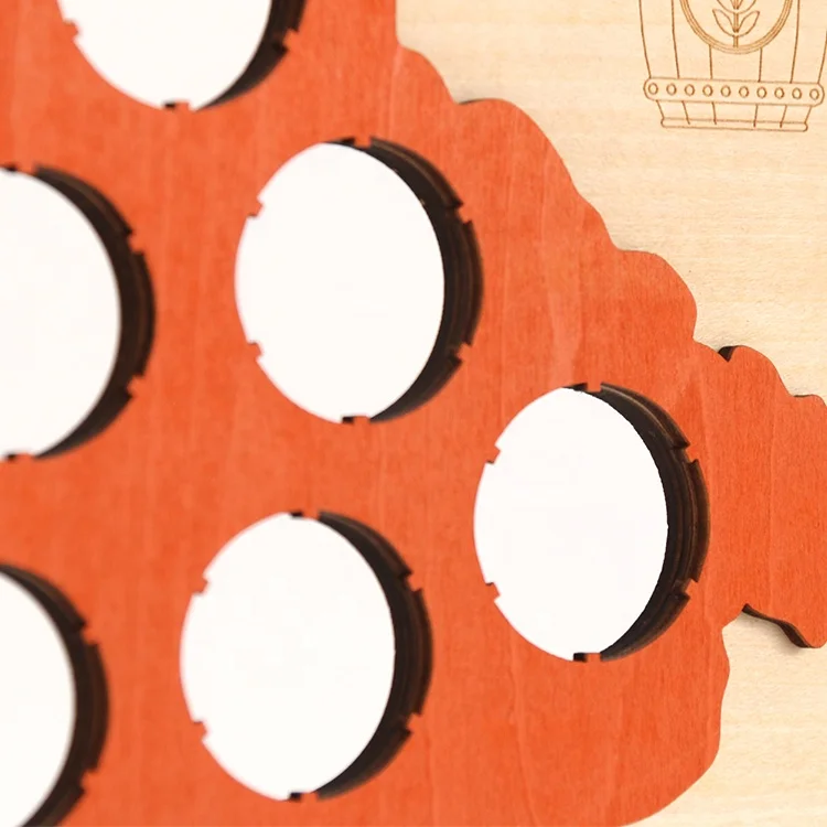 Factory direct popular affordable beer bottle  collector wooden spray paint map