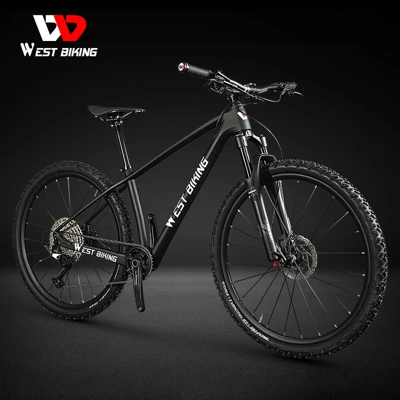 WEST BIKING New Carbon Fiber Frame Mountain Bike Full Air Suspension Front Fork 27.5 Tire 11 Speed Shimano Kit MTB Bicycle