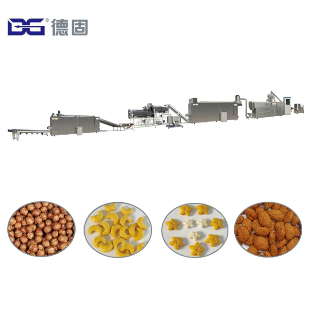 Full Automatic Cereal Making Machine Breakfast Cereal Manufacturing Machines With CE Certification