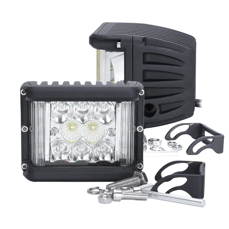 High Quality Flush Mount Led Work Light With 16Pcs*5W High Intensity Philips Leds Red Yellow White Flushing Function 80W Lamp