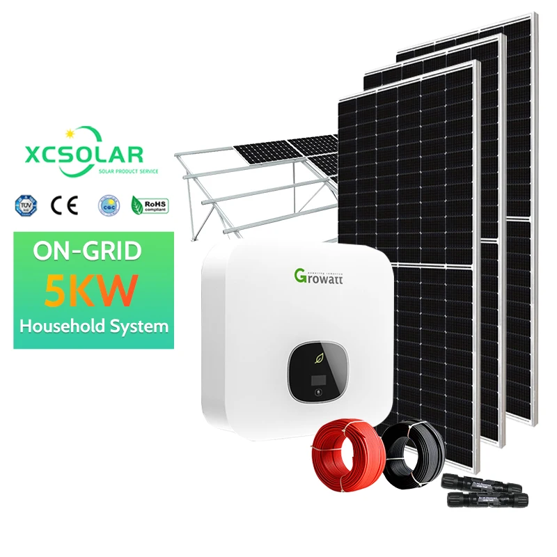 High Performance 5kw 10kw 15kw 20kw On Grid Off Grid Hybrid Solar Power System with Lithium Battery Solar Battery Storage Energy