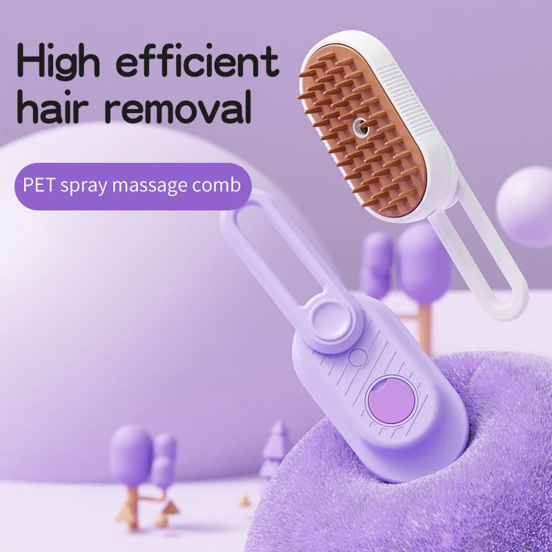 USB Chargeable Cat Comb with Moisturizer New Arrival Standing Pet Spray Comb for Dogs Ozone Operating System for Household Use