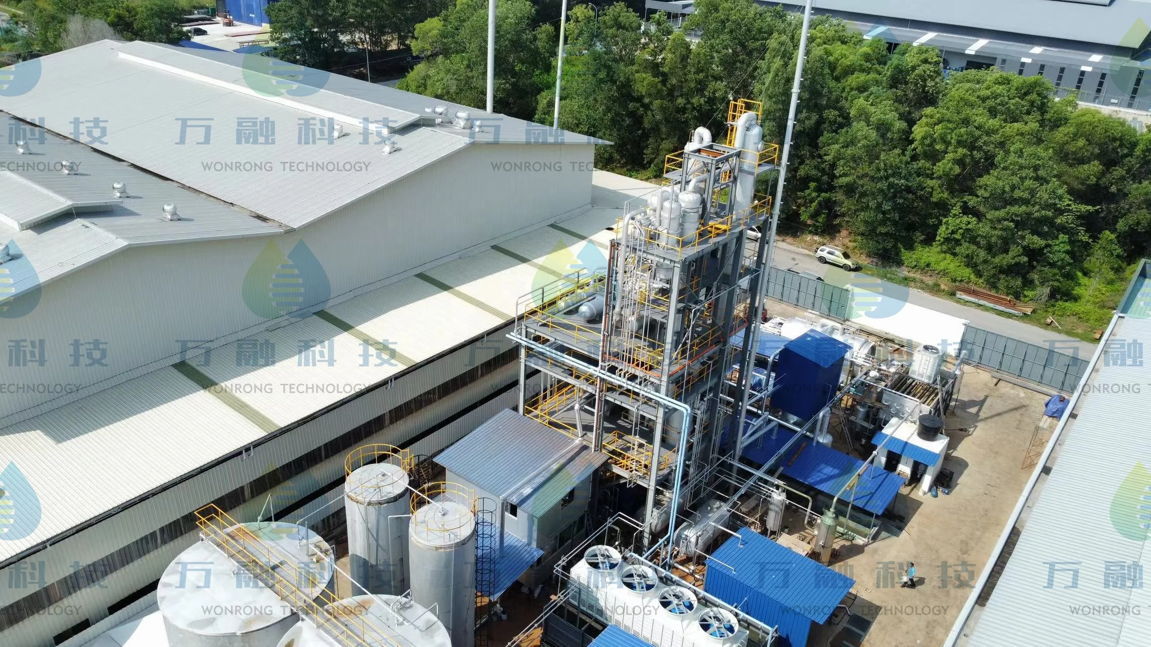 latest technical waste engine oil regenerate base oil group I group II NMP solvent refining distillation equipment