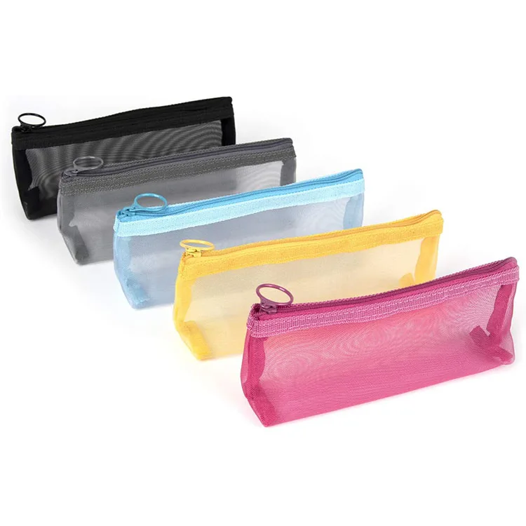 Индивидуальный дешевый Расширенный пенал, прозрачный пластиковый пенал из ПВХ, школьный пенал