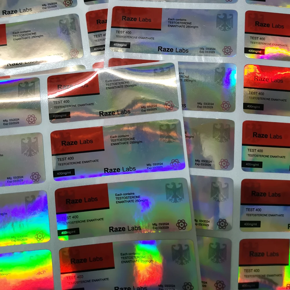 Customize low MOQ private vial label drug labels for medicine bottle packaging labels