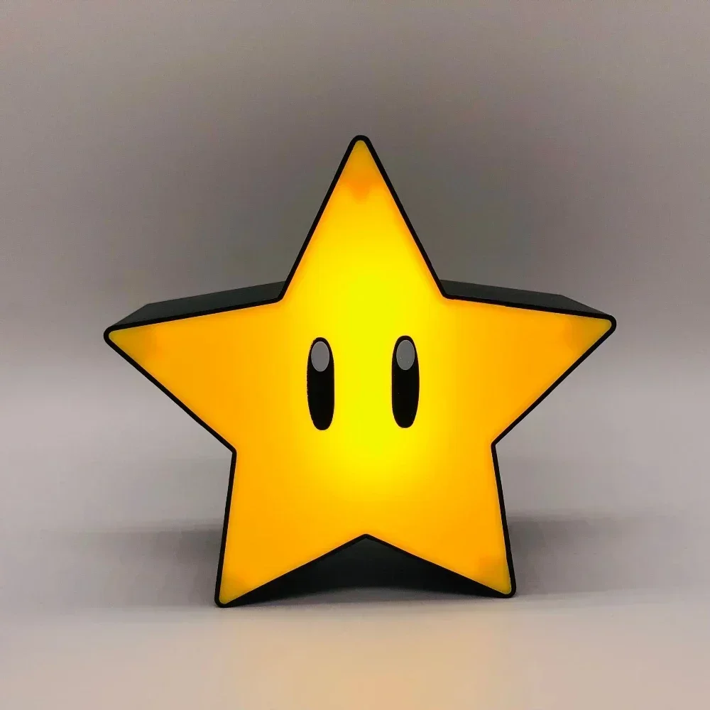 Super Mario Question Mark Sound Question Mark Rechargeable Cube Lamp Super LED Desktop Lamp Star Gift Night Lights
