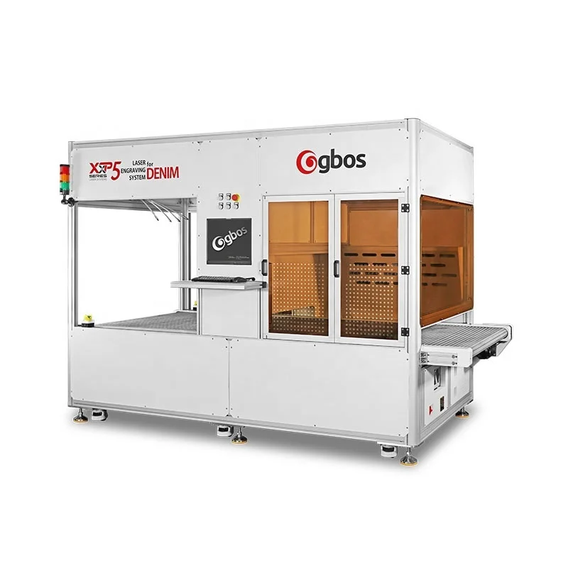 GBOS 600W Fast Galvo CO2 Denim Jeans Laser Engraving Machine 42 Size Laser Finishing