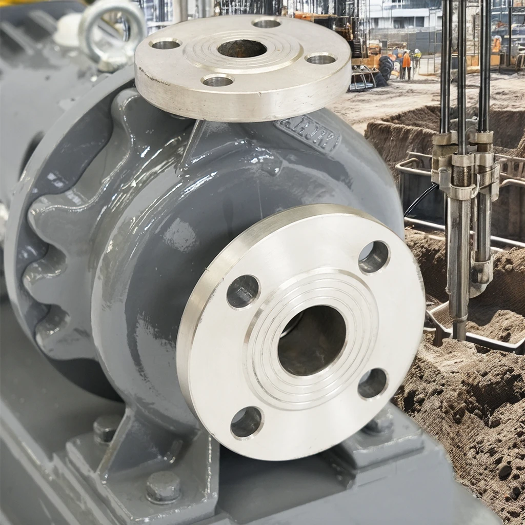 Electric Close-Coupled Centrifugal Heavy-Duty Industrial Water Pump Marine Wastewater Treatment OEM Supported Low Vacuum