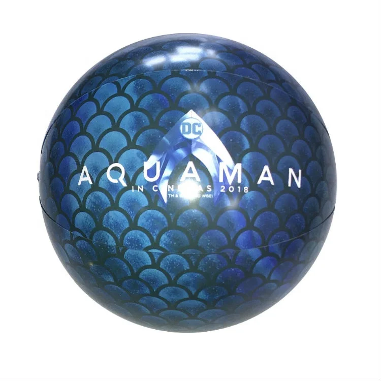 Custom Transparent Floating Glitter Led Inflatable Christmas Beach Ball In Bulk