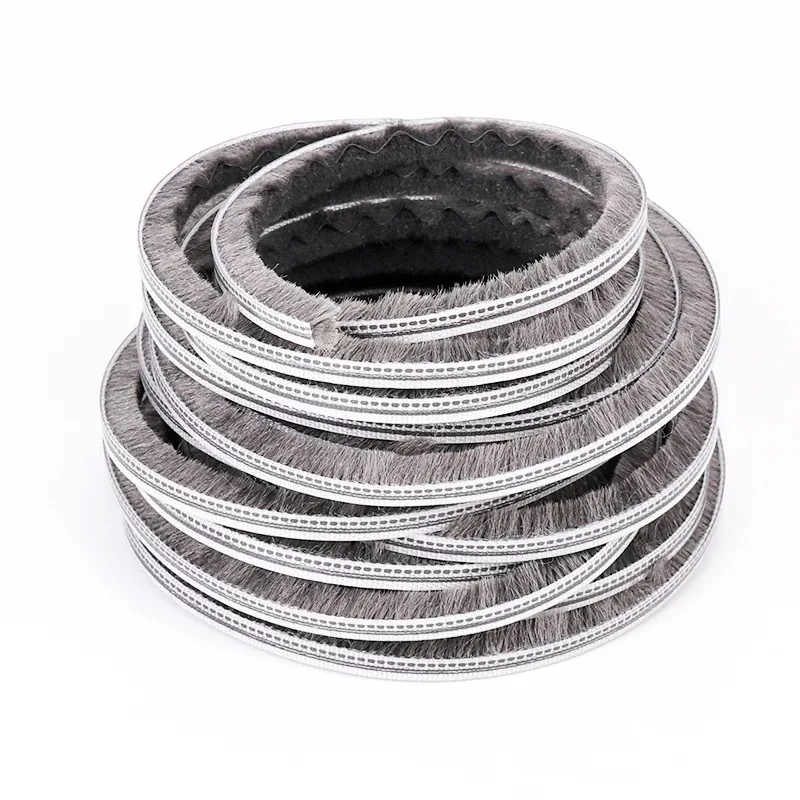 Wool Pile Weather Strip Brush Window Sealing Stripping for doors and windows