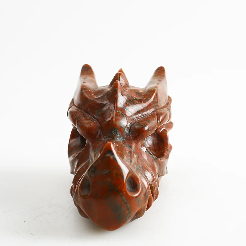 High Quality Natural Stone Crystals Healing Stone Hand-carved Crystal Dragon Skulls for Decoration