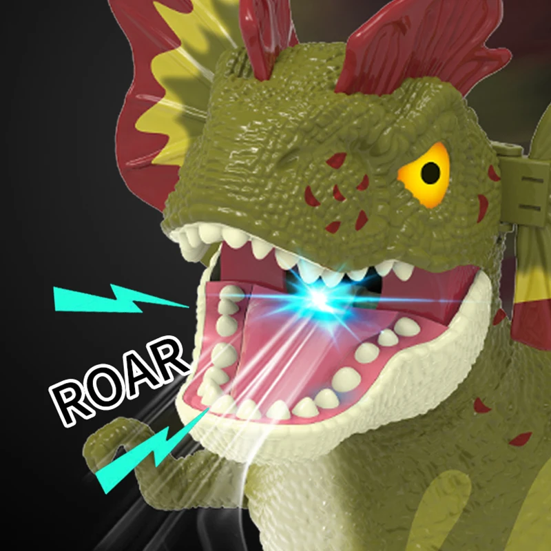 Kids Education Gift 2.4G Intelligent Remote Control Walking Dancing Tail Wags RC Dinosaur Toy With Light&Music