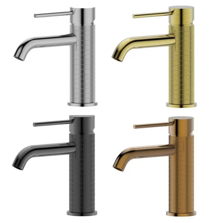 High End Creative Design Bathroom Sanitary Faucet Single Handle Deck Mounted Basin Brass Faucet Washbasin Faucet