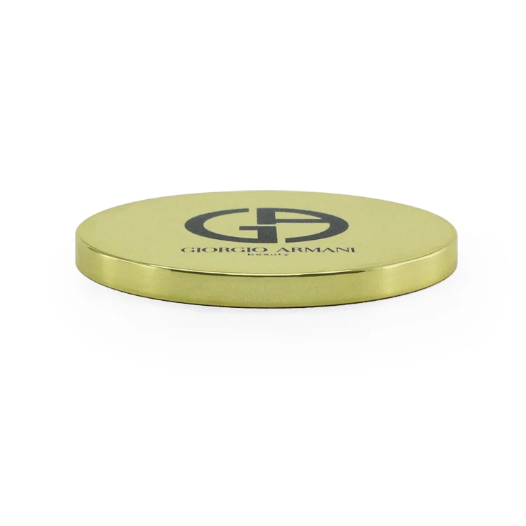 ABS gold plating frame single side round small portable makeup mirror Plastic Cosmetic Mirror custom logo