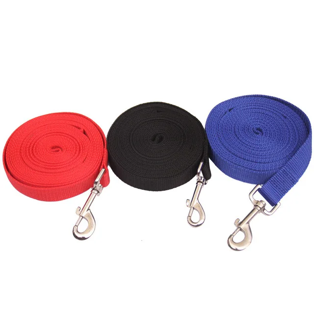 Pet Dog Leash Long Obedience Recall Foot Feet Training Lead 6/15/20/30/50/100ft Necklace Strap Pets Supplies Easy to Wear