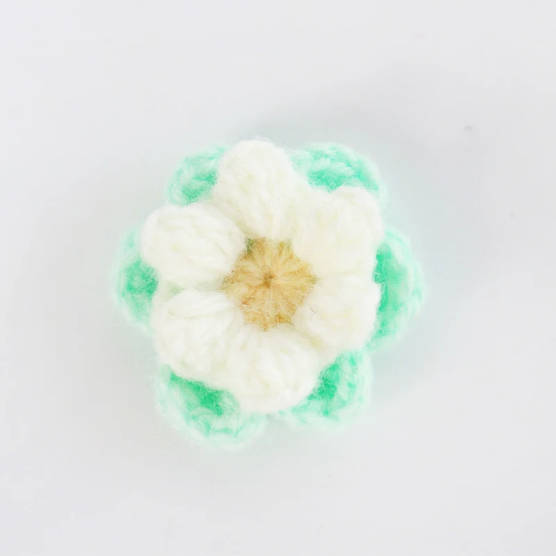 Handmade Colorful Clothes Saw Bags Bucket Hats Craft Party Decorate Peach Flower Patch Crochet Poppy Pattern Free