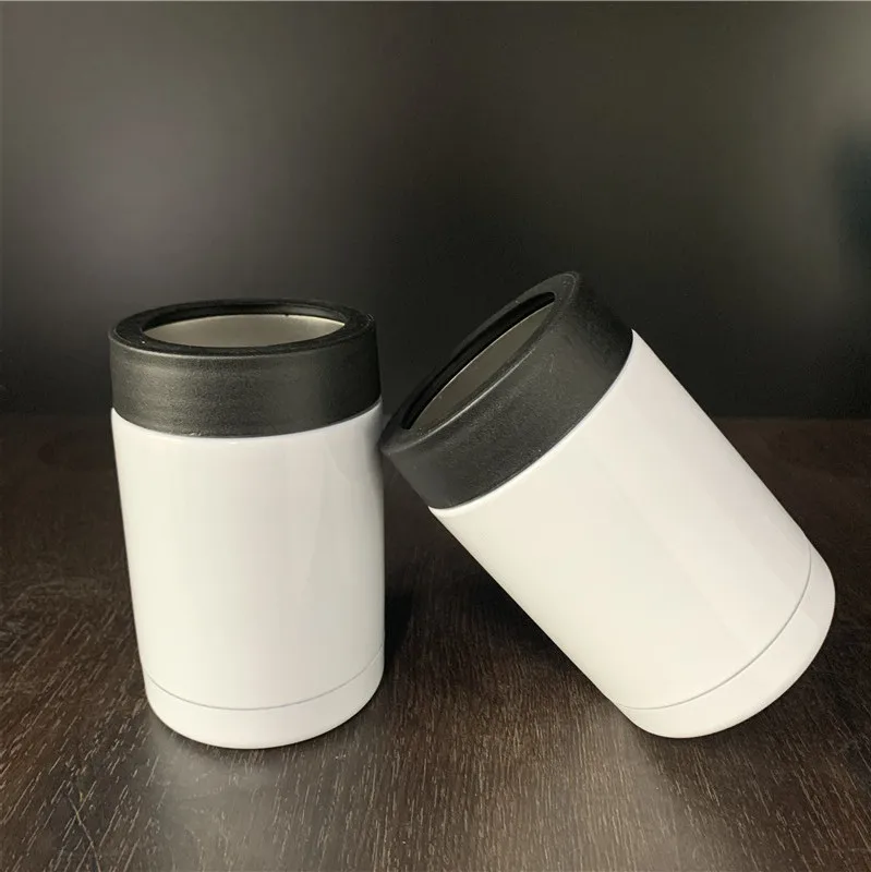 Одобренный LFGB многоразовый двойной стенок из нержавеющей стали 12oz банка охладитель сублимационные заготовки вакуумный изолированный держатель