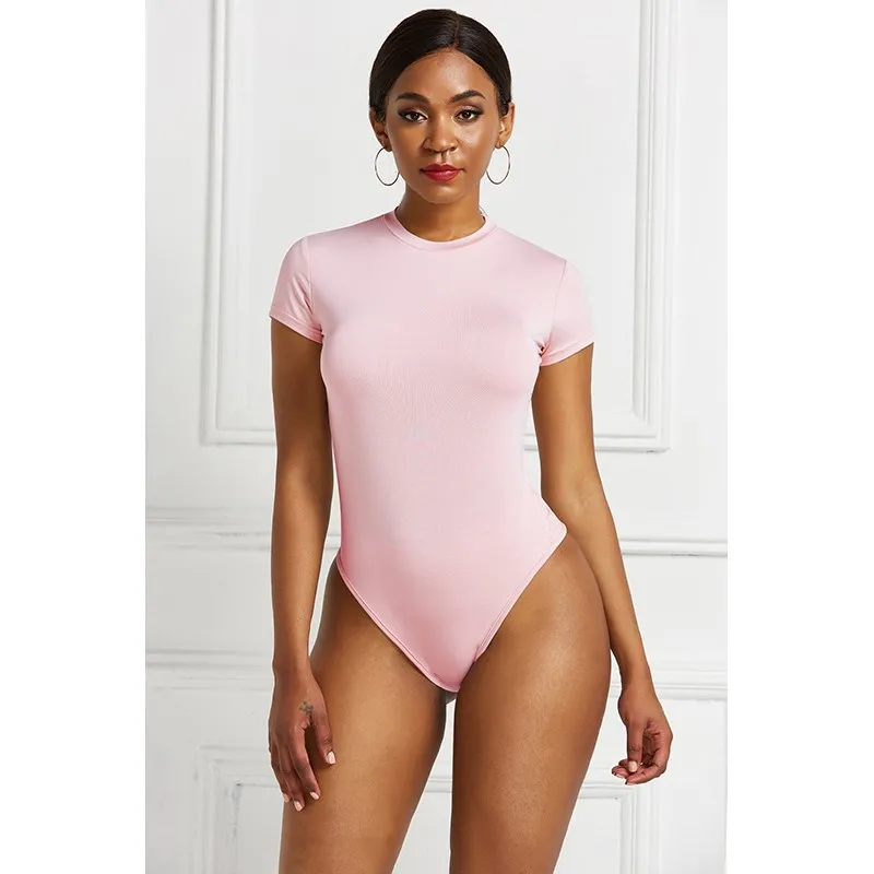 K101 Short Sleeve Sexy Bodysuit Women Of Shoulder Body Top Streetwear Bodysuits suit clothes para catsuit clothing