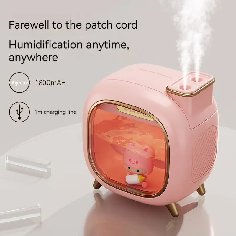 cute Portable Air Humidifier Desktop Humidifier 500ml h2o Atomizer lovely sprayer mini USB humidifiers For Bedroom Kids Baby
