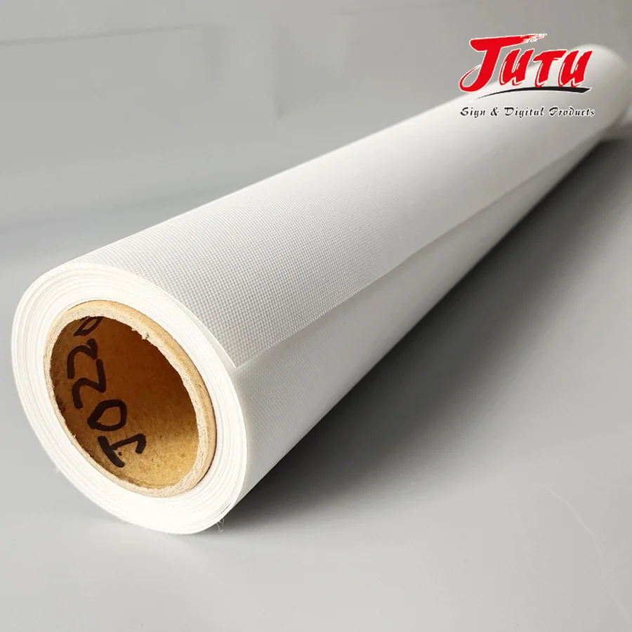 Commonly Used Inkjet Polyester Canvas Digital Printing Canvas with White Substrate for Solvent Printing