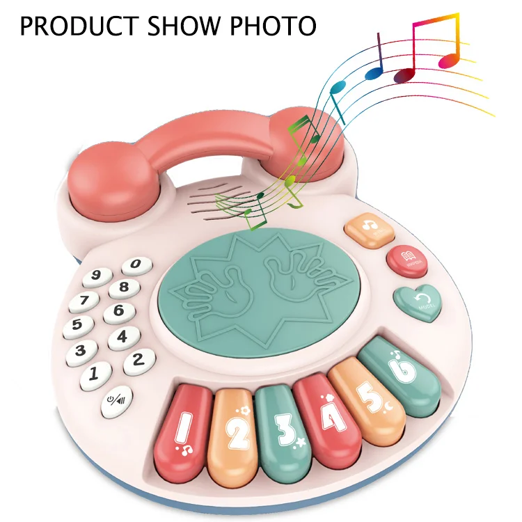 Battery Operated Baby Toy Phone Musical Kids Musical Telephone Toys With Light other baby toys